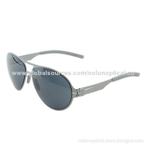 Fashion aviator metal sunglasses for men